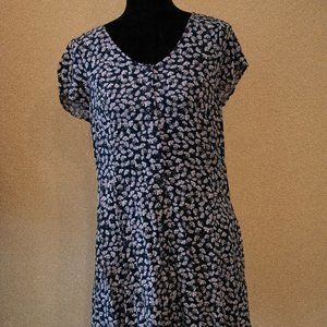 BAND OF GYPSIES - DAISY PRINT DRESS WITH BACK LACE UP DETAIL (USED)